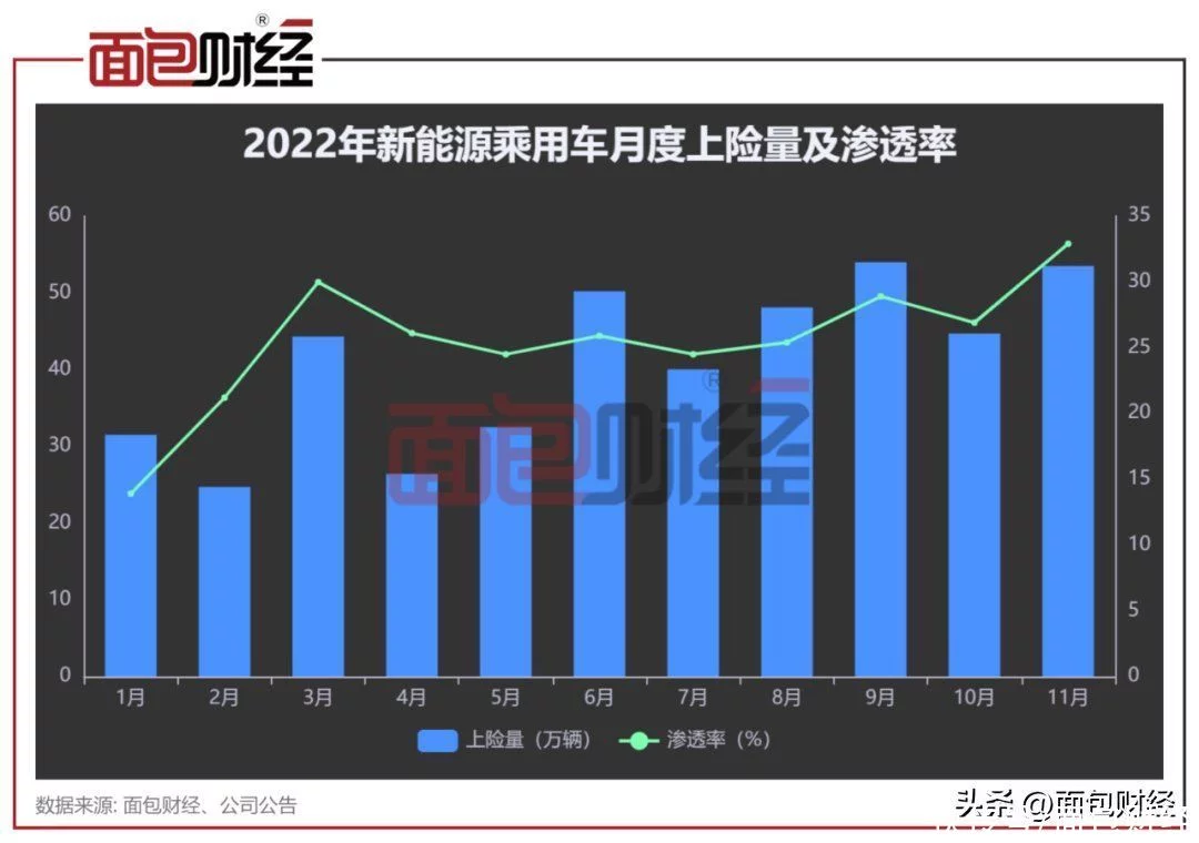 上险量透视11月新能源汽车排名...